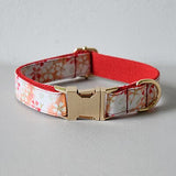 Engraved bow collar leash set handmade soft dog collar Chihuahua training rope walk the dog cat pet straps christmas decoration