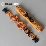Engraved dog collar with bow tie for small medium dogs teddy Halloween pet accessories puppy necklace straps leash factory price