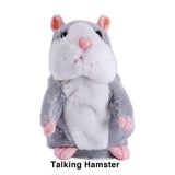 Enjoybay Talking Hamster Plush Toy Funny Electronic Stuffed Animals Hamster Bear Toy for Kids Play Hide Bear Toy Plush Toy