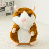 Enjoybay Talking Hamster Plush Toy Funny Electronic Stuffed Animals Hamster Bear Toy for Kids Play Hide Bear Toy Plush Toy