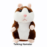 Enjoybay Talking Hamster Plush Toy Funny Electronic Stuffed Animals Hamster Bear Toy for Kids Play Hide Bear Toy Plush Toy
