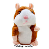 Enjoybay Talking Hamster Plush Toy Funny Electronic Stuffed Animals Hamster Bear Toy for Kids Play Hide Bear Toy Plush Toy