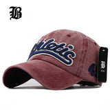 dasda  [FLB] 100% Washed Denim Baseball cap Snapback Hats Autumn Summer Hat for Men Women Caps Casquette hats Letter Embroidery Gorras