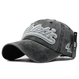 dasda  [FLB] 100% Washed Denim Baseball cap Snapback Hats Autumn Summer Hat for Men Women Caps Casquette hats Letter Embroidery Gorras