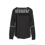 Fashion Brand Tshirt Women Casual Print Pink Letter Tops T Shirt Loose Tee Shirt Female Long Sleeve Clothes