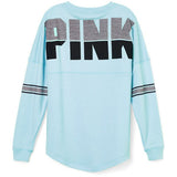 Fashion Brand Tshirt Women Casual Print Pink Letter Tops T Shirt Loose Tee Shirt Female Long Sleeve Clothes