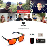 Fashion Guy's Sun Glasses From KDEAM Polarized Sunglasses Men Classic Design All-Fit Mirror Sunglass With Brand Box CE