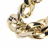 Fashion Pet Dog Necklace Collars Thick Gold Chain Plated Plastic Identified Safety Collar Puppy Dogs Supplies 36cm/45cm C42