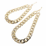 Fashion Pet Dog Necklace Collars Thick Gold Chain Plated Plastic Identified Safety Collar Puppy Dogs Supplies 36cm/45cm C42