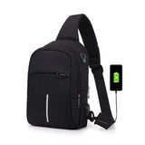 hello word  FengDong small usb charge one shoulder bag men messenger bags male waterproof sling chest bag 2019 new bagpack cross body bags
