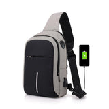 hello word  FengDong small usb charge one shoulder bag men messenger bags male waterproof sling chest bag 2019 new bagpack cross body bags