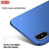 For iPhone X XS XR Case Cover MSVII Silm Case For Apple iphone XS Max Coque Ultra Thin PC Cover For iPhone XR Case For iPhonex - app80