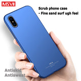 For iPhone X XS XR Case Cover MSVII Silm Case For Apple iphone XS Max Coque Ultra Thin PC Cover For iPhone XR Case For iPhonex - app80