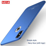 For iPhone X XS XR Case Cover MSVII Silm Case For Apple iphone XS Max Coque Ultra Thin PC Cover For iPhone XR Case For iPhonex - app80