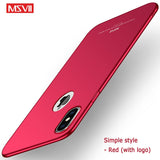 For iPhone X XS XR Case Cover MSVII Silm Case For Apple iphone XS Max Coque Ultra Thin PC Cover For iPhone XR Case For iPhonex - app80