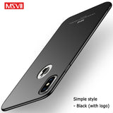 For iPhone X XS XR Case Cover MSVII Silm Case For Apple iphone XS Max Coque Ultra Thin PC Cover For iPhone XR Case For iPhonex - app80