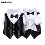 Formal Dog Clothes Wedding Pet Dog Suit Costume Pet Tuxedo Clothes For Small Medium Dogs Pug French Bulldog Bow Tie Dogs Clothes