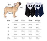 Formal Dog Clothes Wedding Pet Dog Suit Costume Pet Tuxedo Clothes For Small Medium Dogs Pug French Bulldog Bow Tie Dogs Clothes