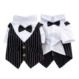 Formal Dog Clothes Wedding Pet Dog Suit Costume Pet Tuxedo Clothes For Small Medium Dogs Pug French Bulldog Bow Tie Dogs Clothes