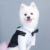Formal Dog Clothes Wedding Pet Dog Suit Costume Pet Tuxedo Clothes For Small Medium Dogs Pug French Bulldog Bow Tie Dogs Clothes
