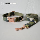 Free engrave ID nylon adjustable dog collar leash set with bow tie for big small dogs fabric collar Christmas decorative gifts