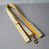 Free engrave Nylon personalized banana design bowknot dog collar leash with bow tie traction rope for small big dogs pet collar