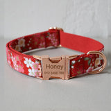 ssss  Free engrave dog collar leash leads with bow tie cat pet straps for small medium large dogs bulldog collar Christmas decorations