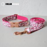 Free engrave soft dog collar leash set with bow tie Chihuahua collar metal adjustable pet supplies Christmas gift factory price