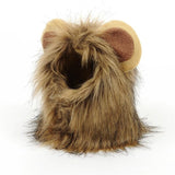 Funny Cute Pet Lion Mane Costume Autumn Winter Wig Cap Hat for Cat Halloween Xmas Cosplay Clothes Fancy Dress with Ears S-L