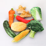 Funny Food Simulation Dog Chew ToysThick Canvas Pet Plush Toy Pet Play Chew Squeaky French Chihuahua Dog Toys dog teeth cleaning