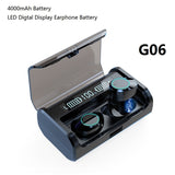G06 Bluetooth Earphone TWS Stereo Business Bluetooth Headset Wireless LED Power Display Earbuds With 4000mAh Charge Box