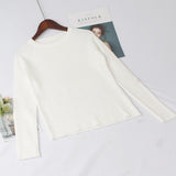GIGOGOU Basic High Quality Thick Knitted Sweater Autumn Winter Warm Female Pullover Sweater Top Soft Long Sleeves Female Jumper