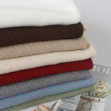 GIGOGOU Basic High Quality Thick Knitted Sweater Autumn Winter Warm Female Pullover Sweater Top Soft Long Sleeves Female Jumper