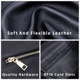 GIONAR Women Shoulder Bag Genuine Leather Purses And Handbags Daily Black Crossbody Bags for Women Designer Luxury Messenger Bag