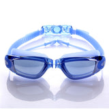 Gafas de natación profesionales de silicona 2019, gafas de natación UV antiniebla con tapones para los oídos para hombres y mujeres, gafas para deportes acuáticos