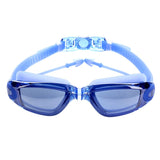 Gafas de natación profesionales de silicona 2019, gafas de natación UV antiniebla con tapones para los oídos para hombres y mujeres, gafas para deportes acuáticos