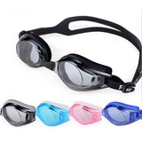 Gafas de natación profesionales de silicona 2019, gafas de natación UV antiniebla con tapones para los oídos para hombres y mujeres, gafas para deportes acuáticos