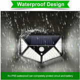 Garden Solar Lamp PIR Motion Sensor LED Solar Light Solar Powered By Sunlight Waterproof for Outdoor Wall Street Decoration