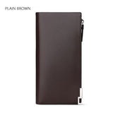 Genuine Leather Brand Men Wallets Long Men Purse Wallet Male Clutch Genuine Leather Wallet Men Business Male Wallet Coin