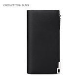 Genuine Leather Brand Men Wallets Long Men Purse Wallet Male Clutch Genuine Leather Wallet Men Business Male Wallet Coin