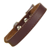 Genuine Leather Dog Collar Adjustable Chihuahua Small Dog Cat Collar Neck Buckle Leather Lead collar perro petshopXS-XL