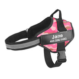 Dog Harness No Pull Adjustable Harness Vest For Dog Reflective Breathable Pet ID Custom Patch Outdoor Walking Dog Supplies