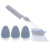 Removable Cleaning Brush Cleaning Supplies Household Items Kitchen Accessories Kitchen Tools Automatic Cleaning Agent Brushes