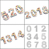 9Pcs/Set Large Number Mold 0-9 Numbers Wedding Birthday Anniversary Cake Pans for Fillings Layered Baking Cakes