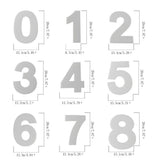 9Pcs/Set Large Number Mold 0-9 Numbers Wedding Birthday Anniversary Cake Pans for Fillings Layered Baking Cakes