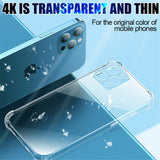 For iPhone 13 Pro Max Shockproof Phone Case On iPhone 12 11 Pro XS Max Mini Transparent Soft TPU Shell X XR 7 8 Plus Back Cover