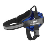 Dog Harness No Pull Adjustable Harness Vest For Dog Reflective Breathable Pet ID Custom Patch Outdoor Walking Dog Supplies