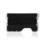 RFID Blocking Genuine Leather Credit Card Holder Men Fashion Aluminum Metal Creditcard Slim Minimalist Wallet Cardholder Case