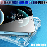 For iPhone 13 Pro Max Shockproof Phone Case On iPhone 12 11 Pro XS Max Mini Transparent Soft TPU Shell X XR 7 8 Plus Back Cover