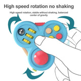 Decompression Toys Rotating Magic Bean Cube Fidget Toy Triangle Small Beads Educational Toy Children's Puzzle Stress Relief Toy